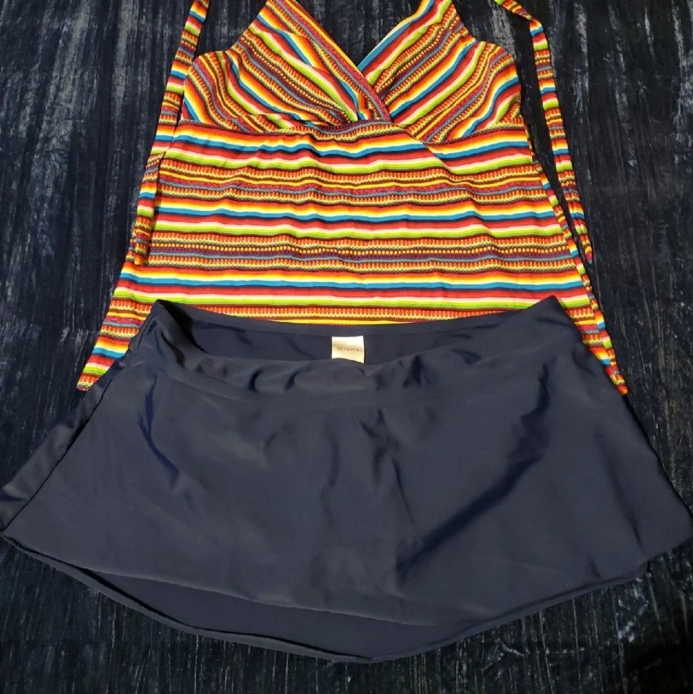2 piece tank bathingsuit
